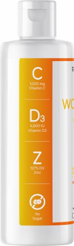 Codeage Nanofood Wonder-C Orange Tangerine Liquid Dietary Supplement Perspective: left