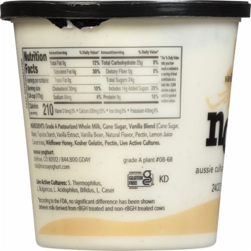 Noosa® Vanilla Bean Yogurt Perspective: left