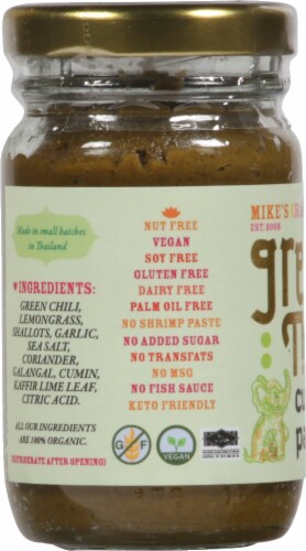 Mike's Organic Green Thai Curry Paste Perspective: left
