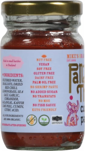 Mike's Organic Foods Panang Thai Curry Paste Perspective: left