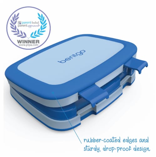 Bentgo® Kids Leak Proof Chidren's Lunch Box - Blue Perspective: left