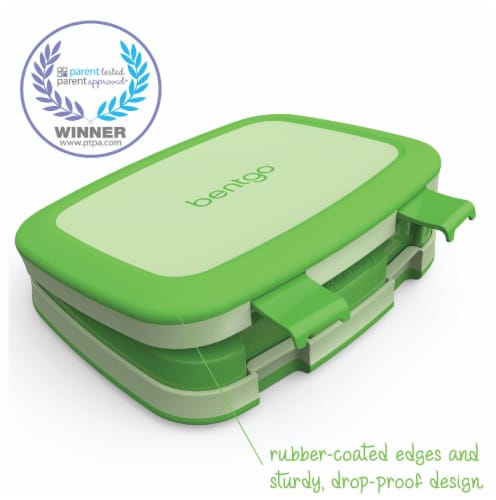 Bentgo Kids Chidrens Leak Proof Lunch Box - Green Perspective: left