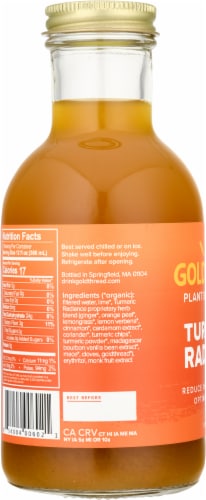 Goldthread Plant Based Tonics Turmeric Radiance Perspective: left