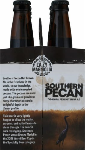 Lazy Magnolia Southern Pecan Nut Brown Ale Perspective: left