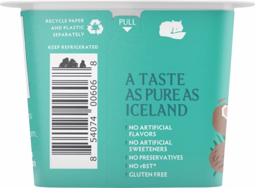 Icelandic Provisions Coconut Skyr Yogurt Cup Perspective: left