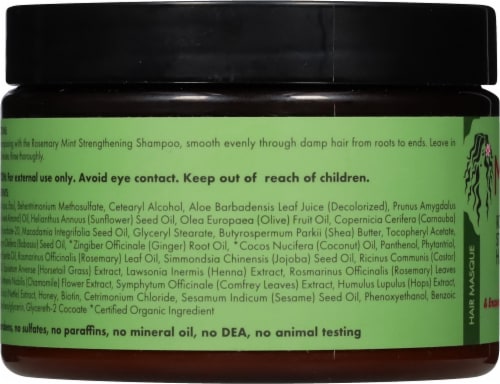 Mielle® Organics Rosemary Mint Hair Mask Perspective: left