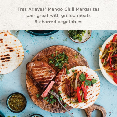Tres Agaves® Organic Mango Chili Margarita Mix Perspective: left