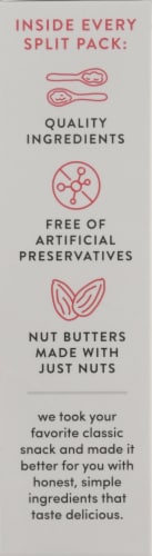 Split Nutrition Peanut Butter and Strawberry Spread Snacks Perspective: left