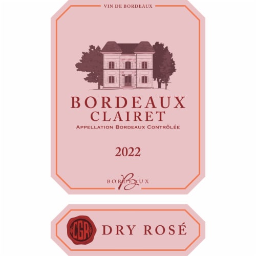 Chevalier du Grand Robert Clairet Rose Wine Perspective: left