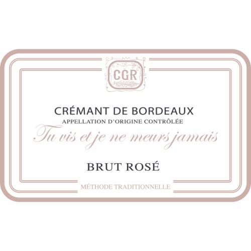 Chevalier du Grand Robert Cremant Brut Rose Wine Perspective: left