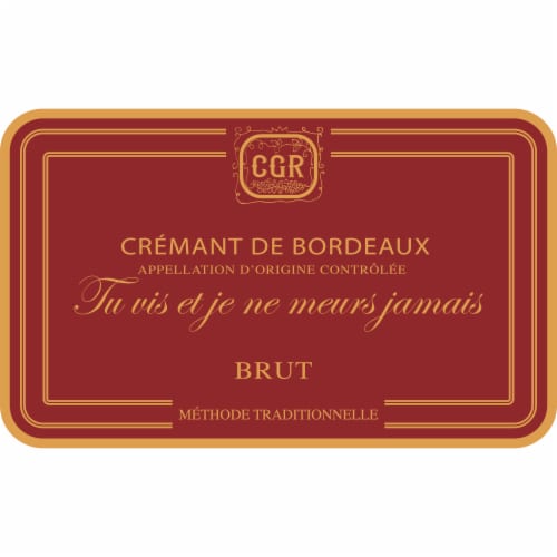 Chevalier du Grand Robert Cremant de Bordeaux Brut White Wine Perspective: left