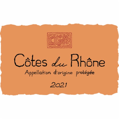 Chevalier du Grand Robert® Cotes du Rhone Rouge French Red Wine Perspective: left