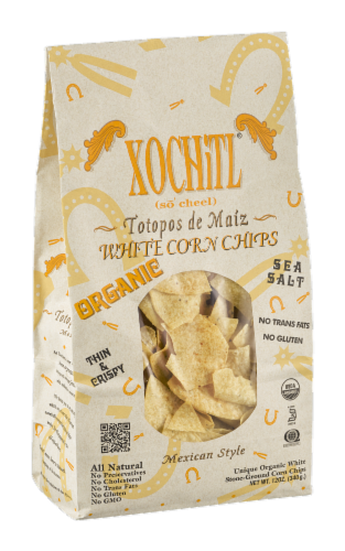 Xochitl® Organic White Corn Chips Perspective: left