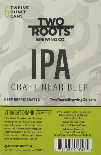 Two Roots Brewing Co. Straight Drank IPA Perspective: left