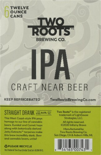 Two Roots Brewing Co. Straight Drank IPA Perspective: left
