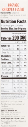 Explore Cuisine® Organic Chickpea Fusilli Perspective: left