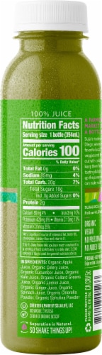 Suja Organic Noon Greens Juice Drink Perspective: left