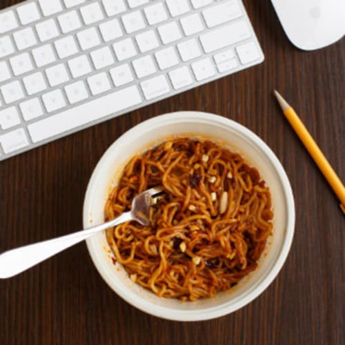 Simply Asia Spicy Kung Pao Noodle Bowl Perspective: left