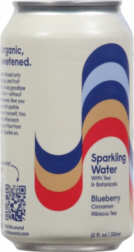 Sound® Blueberry Cinnamon Hibiscus Tea Sparkling Water With Tea and Botanicals Perspective: left
