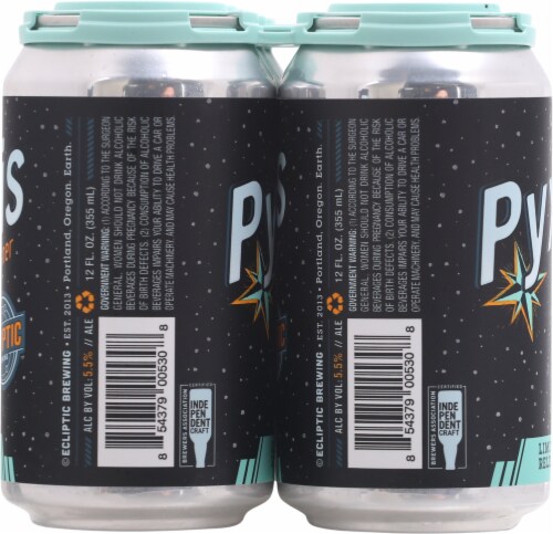 Ecliptic Brewing™ Limited Release Pyxis Pilsner Beer Perspective: left