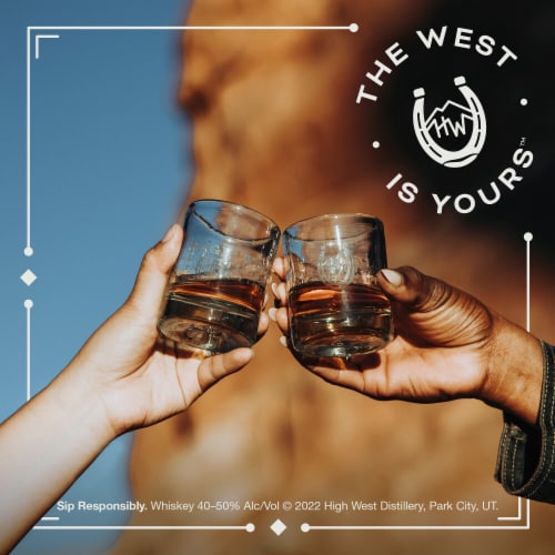 High West Utah Double Rye Whiskey Perspective: left