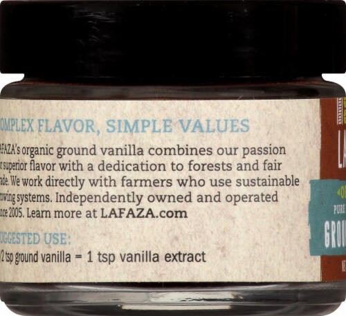 LAFAZA Organic Pure Madagascar Ground Vanilla Perspective: left