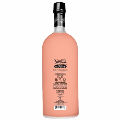 Uptown Cocktails Ruby Red Grapefruit Wine Ready to Drink Cocktail Perspective: left