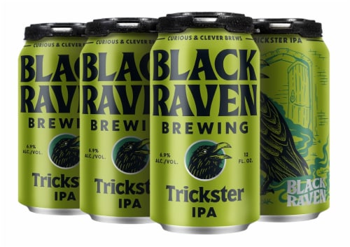 Black Raven Trickster IPA Craft Beer Perspective: left