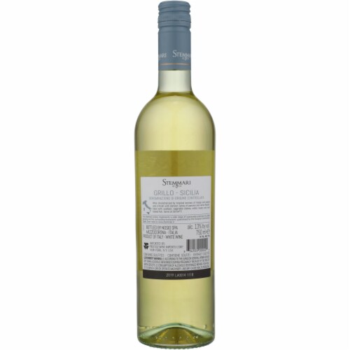 Stemmari Grillo Italian White Wine Perspective: left