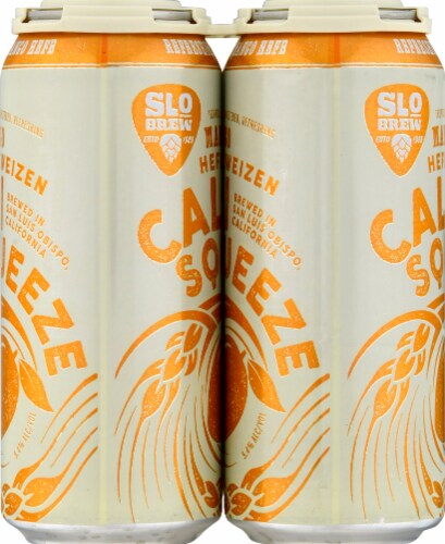 Slo Brew Cali Squeeze Mango Hefeweizen Perspective: left