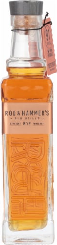 Slo Stills Rod & Hammer's Straight Rye Whiskey Perspective: left