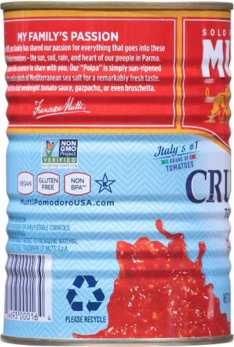 Mutti Polpa Crushed Tomatoes Perspective: left