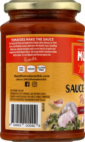 Mutti® Positano Pizza Sauce Perspective: left