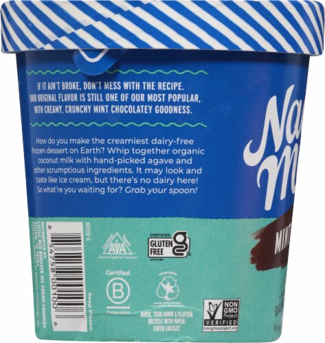 Nadamoo!® Dairy-Free Lotta Mint Chip Frozen Dessert Pint Perspective: left