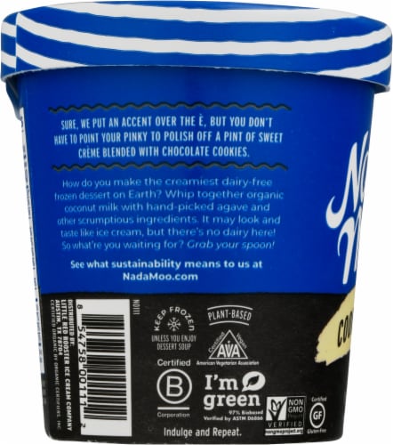 Nadamoo!® Dairy-Free Cookies & Cream Frozen Dessert Pint Perspective: left