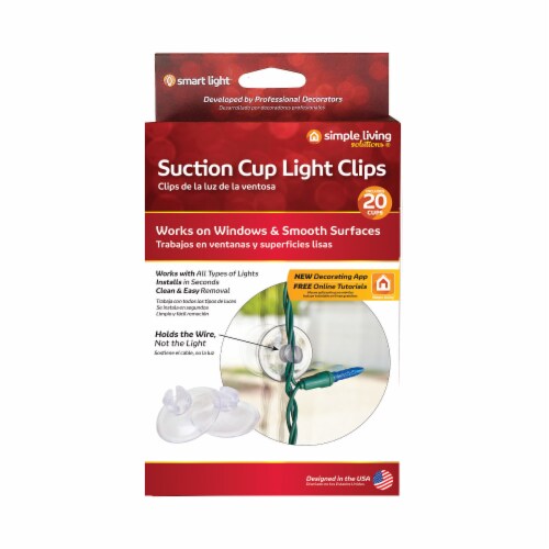 20ct Suction Cup Light Clip Perspective: left