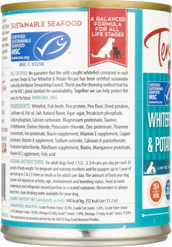 Tender & True® Ocean Whitefish And Potato Dog Food Perspective: left