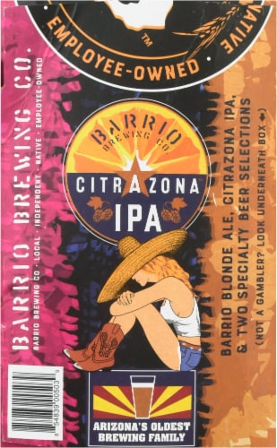Barrio Brewing Beer Variety Pack Perspective: left