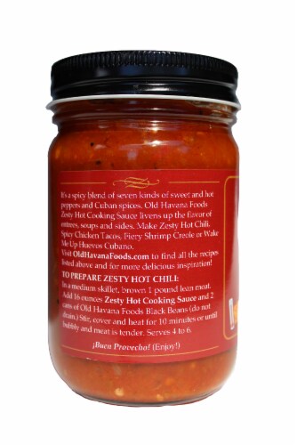 Old Havana Foods® Zesty Hot Cooking Sauce Perspective: left