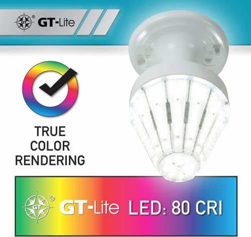 GT-Lite 300-Watt Equivalent Corn Cob Undimmable LED  Light Bulb E26 base in Daylight 5000K Perspective: left