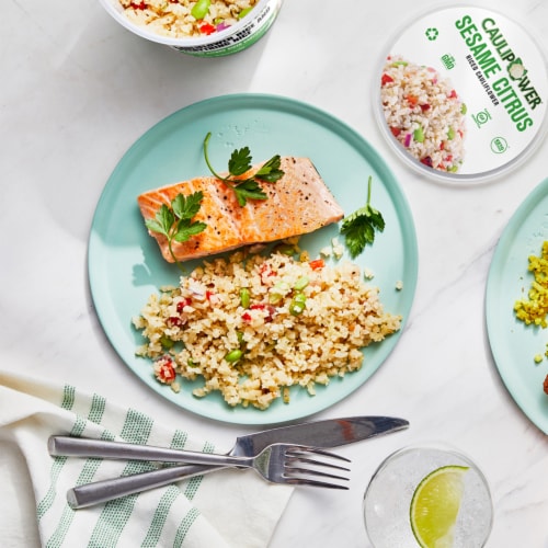 Caulipower® Sesame Citrus Riced Cauliflower Cup Perspective: left