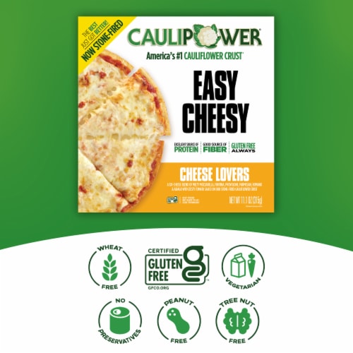 Caulipower Cheese Cauliflower Crust Frozen Pizza Perspective: left