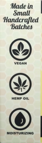 Beessential Hemp Lemongrass Bar Soap Perspective: left