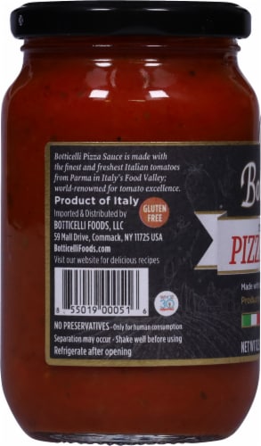Botticelli Traditional Pizza Sauce Perspective: left