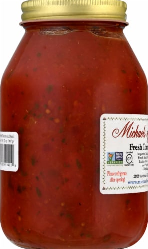 Michaels of Brooklyn® Fresh Tomato & Basil Sauce Perspective: left