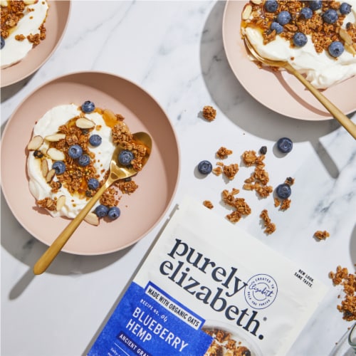 Purely Elizabeth Blueberry Hemp Ancient Grain Granola Perspective: left