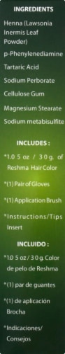 Reshma Beauty Henna Natural Black Hair Color Perspective: left
