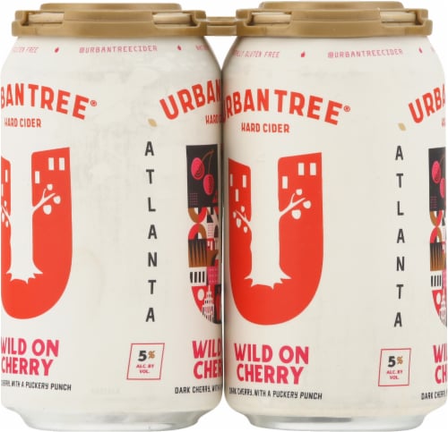 Urban Tree Wild Dark Cherry Hard Cider Perspective: left