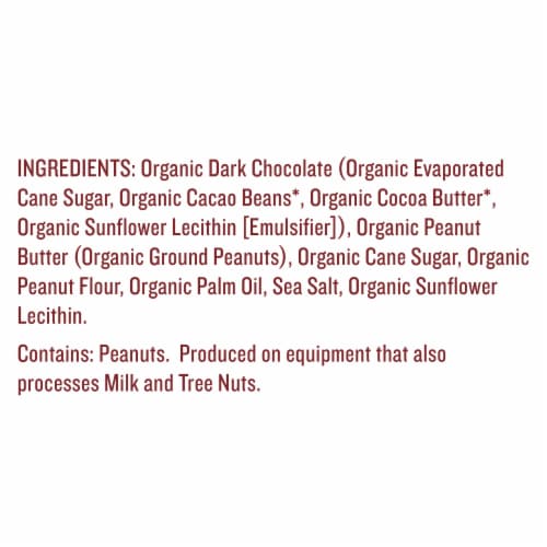 Justin's Organic Mini Dark Chocolate Peanut Butter Cups Perspective: left