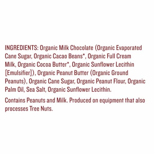 Justin's Organic Mini Milk Chocolate Peanut Butter Cups Perspective: left